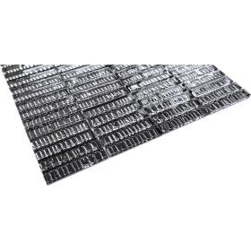 Resim MozaiKristaL Mutfak Tezgah Arası ve İç Dekorasyonda Tüm Yüzeyler İçin Kristal Cam Mozaik. Renk: Gümüş Inox. Cam Ebatı: 15X73X6 Mm. File Ebatı:30X30 Cm. ( 1 Kutu = 11 File = 1 m2 Fiyatıdır ) 