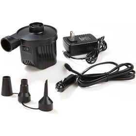 Resim Yunboo Ev Ve Araç İçin Çift Amaçlı Şişirme Pompası - 220v/36v/12v, Pratik Kullanım, 3 Nozul Ve 2 Kablo İle Uyumlu 