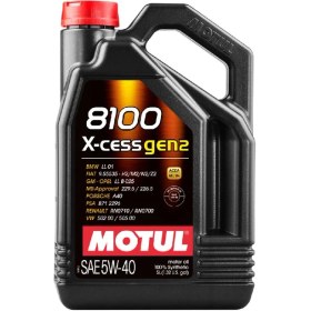 Resim Motul 8100 X-Cess Gen2 Sae 5W40 5lt (Üretim YILI:2022) 