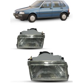 Resim Ayfar Fiat Uno Ön Sağ ve Sol Far 