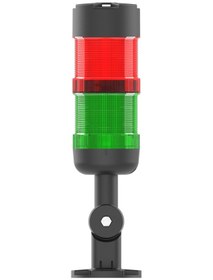 Resim Mesan Ø66 2 Kat Modüler Işıklı Kolon Multi Led Buzzer Devrilme Aparatlı 24vac/dc Ms 82621.1.2.24vac/dc 