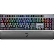 Resim GamePower Ogre RGB Mekanik Kablolu Oyun Klavyesi – Alüminyum Gövde, Bilek Desteği, Outemu Red Switch, Anti-Ghosting 