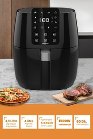 Resim GoldMaster Starblack 21 Parça Airfryer Sıcak Hava Fritöz Avantajlı Elektronik Evlilik Paketi Mutfak Çeyiz Seti 