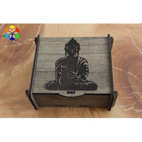 Resim Değerli Taş, Pandül & Takı Saklama Kutusu Orta Boy Budist 