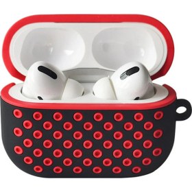 Resim Dukkanıum Newface Airpods Pro 2 (2.nesil) Spor Delikli Kılıf - Siyah-Kırmızı 