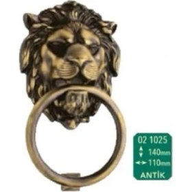 Resim Antik Bronze Antik Bronz 02 1025 140 mm Aslan Kapı Tokmağı Taktak Antik 