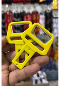 Resim Emniyet Kemeri Aparatı, Şişe Açıcı, Evrensel Uyumlu, Sarı Renk 