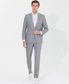 Resim Cacharel Slim Fit Takım Elbise-gri Gri 