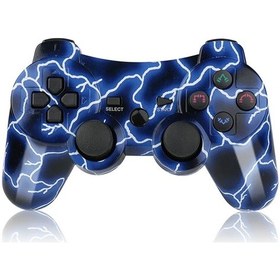 Resim Mavi Yıldırım-kablosuz Oyun Denetleyicisi Ps3 Gamepad Için Çift Şok 3 Bluetooth-4.0 Joystick Usb Pc Denetleyicisi Için Ps3 Joypad 