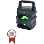 Resim Siyah KTS-1057 Işıklı Bluetooth Hoparlör Siyah 2 Yıl 