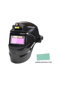 Resim Tongxida Gece Kullanımlı Güneş Enerjili Kaynak Maskesi - 9-13 Seviye, Doğal Lens, Şapka Tipi, 20 Tabaka, Fener İçerir 