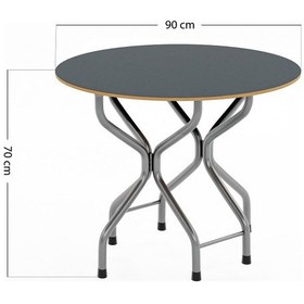 Resim Mutfak Masa Sandalye Takımı Bahçe Yemek Masa Seti Yuvarlak Siya 