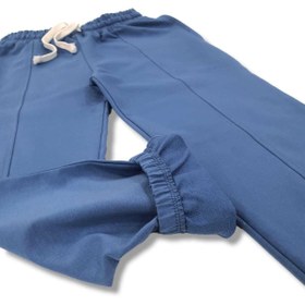 Resim BOBBY JR KİDSWEAR Kız Çocuk Eşofman Altı Önden Parçalı Flolo Cepli Mavi 