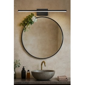 Resim Mikro Aydınlatma Samsung Ledli Dekoratif Banyo Duvar Ayna Tablo Aplik Aydınlatma 70CM Siyahkasa Günışığı(Pilli Değil) 
