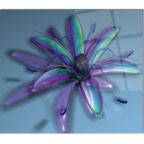 Resim Olinpa Cam Ocak Arkası Koruyucu | Çiçek 