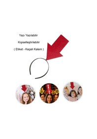 Resim Mey İthalat Kişiselleştirilebilir Ok Taç Üzerine Yazı Yazılabilen Parti Tacı Kırmızı Renk Diğer 