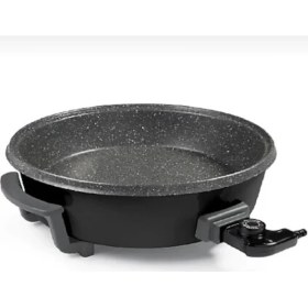 Resim Siyah Elektrikli Güveç ve Tava Seti, Dayanıklı ve Kullanışlı Mutfağınız Için 