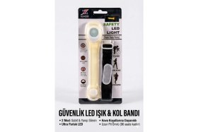 Resim İsmiyle Al Mey Ithalat® Gece Koşu Bilekliği: Su Geçirmez, 2 Fonksiyonlu, Işıklı Güvenlik Bandı 