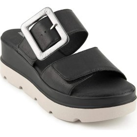 Resim Hush Puppies Effeza 625205 Hakiki Deri Kadın Terlik Siyah 