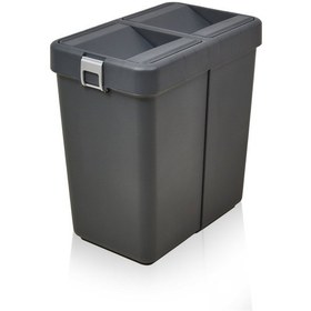 Resim Motekk Comfort Geri Dönüşüm Çöp Kovası - Antrasit - 50 Lt 