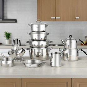 Resim Elegant 19 Parça Paslanmaz Çelik Çeyiz Seti 