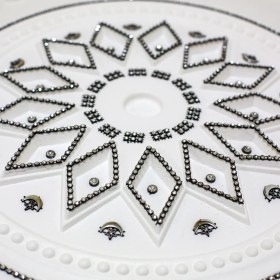 Resim Osmanlı Baklava Desenli Stropiyer Taşlı Tavan Lamba Göbeği 