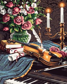 Resim Sayılarla Boyama Seti - Keman - 80x100 