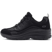 Resim Skechers Fashion Fit Womens Memory Foam Walking Black Hafızalı Taban Kadın Günlük Spor Ayakkabı Siyah Siyah 