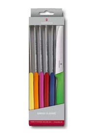 Resim Victorinox 6.7839.6g 11cm Renkli Domates Ve Sofra Bıçağı, 6 Parça Çok Renkli 