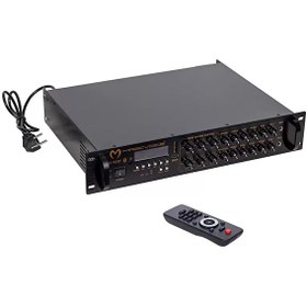 Resim MAGICVOICE MV-1217 USB BT-UK 6 ZON ANFİ RMS 50W*1CH +4-16-70-100V TRAFOLU (4202) 