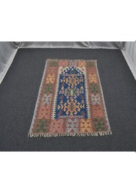 Resim Zehra Abla Halı El Dokuma Farklı Otantik Balıkesir Yün Kilim 6352 