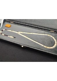 Resim İskeçe Tesbih Exclusive Murat Ala Usta Eseri Gömme Deri Kutulu 22.6 Gr. Objeli Eski 63yıllık Mahjong Sertifikalı 7127 
