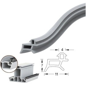 Resim Pimapen Pvc Kapı Pencere Fitili Contası 100 Metre Gri 