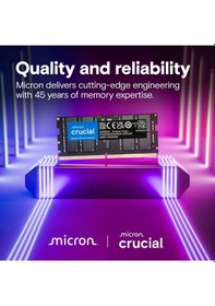 Resim Crucıal Ct16g64c52cs5, 16gb, 6400mhz, Ddr5, Cl52, Sodımm, Notebook Ram By Micron 