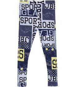 Resim Lovetti Kız Çocuk Sporty Glam Desen Tayt 8027 Çok Renkli 