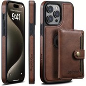 Resim Erkek Cüzdanı, Kablosuz Şarj Uyumlu Suni Deri Manyetik Kart Tutuculu Cüzdan Arka Kapak 2'si 1 Arada Çıkarılabilir Kılıf iPhone 16 Pro Max 15 Plus 14 13 12 için Siyah/mor/kahverengi 