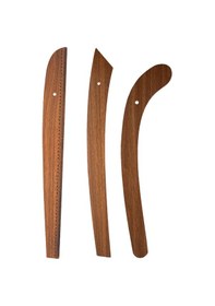 Resim 6 Parça Set 3 Lü Modelist Riga Cetvel Seti, Modelist Gönyesi, Pistole Cetvel Ve 150 Cm Mezura Ahşap 