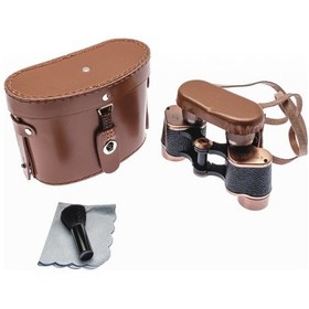 Resim Baigish 6x24 Deri Çantalı Prinç Kaplama Subay Dürbünü - S Altın - Siyah 