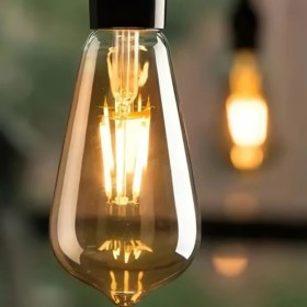 Resim Cata Rustik Ampul 8W Amber 1800 Kelvin E-27 Duy Tipi Dekoratif Işık 650 Lümen 