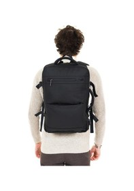 Resim 15.6 İnç Laptop Ve Kıyafet Taşıma Kolaylığı Sunan Günlük Seyahat Körüklü Sırt Çantası Siyah 