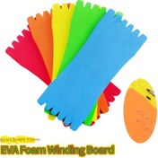 Resim 10 adet 12cm EVA Köpük Balıkçılık Hattı Plakası & Kanca Saklama Tahtası - Asma Delikli Çok Renkli Tackle Düzenleyici, Dayanıklı Kaymaz Tel Sarma Tutucu ile Balık Aksesuarları için, Pratik Tasarım, Güvenli Kavrama Malzemesi 