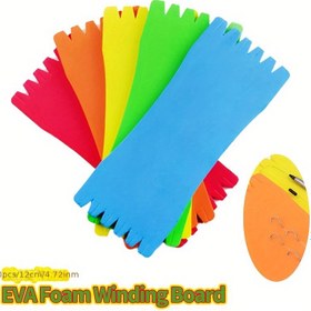 Resim 10 adet 12cm EVA Köpük Balıkçılık Hattı Plakası & Kanca Saklama Tahtası - Asma Delikli Çok Renkli Tackle Düzenleyici, Dayanıklı Kaymaz Tel Sarma Tutucu ile Balık Aksesuarları için, Pratik Tasarım, Güvenli Kavrama Malzemesi 