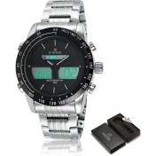 Resim Hanyang Sbw-Box Lüks Marka Navıforce Erkekler Moda Spor Saatler Erkek Kuvars Dijital Analog Saat Adam Tam Çelik Kol Saati Relogio Masculino (Yurt Dışından) 