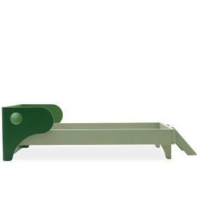 Resim Pavri Bed Masif Koyu Yeşil Çocuk Yatak 90x190 cm 