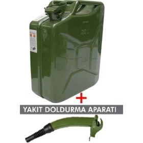 Resim Gelg Metal Yakıt Bidonu 20 Lt ve Yakıt Doldurma Aparatı Made In 
