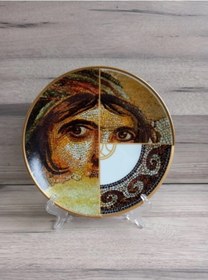 Resim Fermato 6 Kişilik Porselen Pasta Tabağı Seti Zeugma Serisi Çok Renkli 