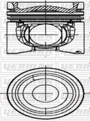 Resim YENMAK 31-04678-000 Piston Segman 102.00mm Std Komple Mercedes Axor (WR721229) (FİYAT:2 ADET İÇİNDİR) 