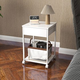 Resim Adore Mobilya Multi Çekmeceli Keson - Beyaz 40x40x60 cm 