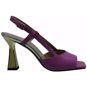 Resim Poletto Hakiki Deri Pembe-altın Sandalet Topuklu 319 260 V1-522 Pembe 