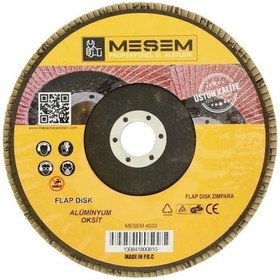 Resim Meşem 80 Kum 115X22 Mm Metal Ahşap Flap Disk Zımpara 